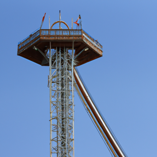 wie hoch ist der freefall tower im holiday park