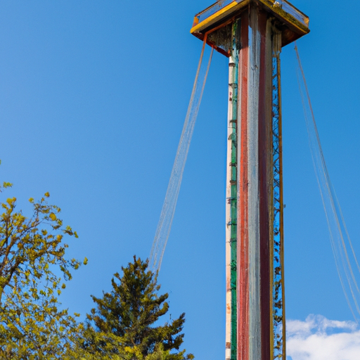 1. Der atemberaubende Freefall Tower im Holiday Park