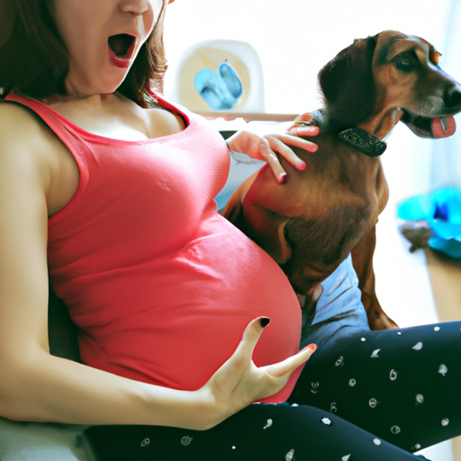 1. Die erste Reaktion deines Hundes, wenn du schwanger bist